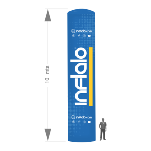Tubular gigante cilíndrico con iluminación